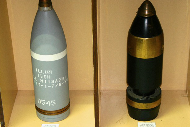 bombs, artillery shells, canon shells, anti-aircraftt shells