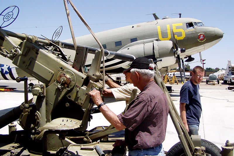 Al Schade, former Aircraft Restoration Manager,  at Estrella Warbirds Museum