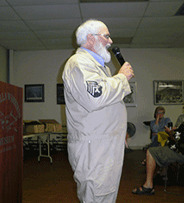 Rob Kinnear, Member, Board of Directors, Past President, at Estrella Warbirds Museum, Paso Robles, CA