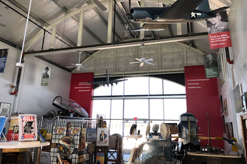Hind Pavilion, Main Entrance and Gift Shop for Estrella Warbirds Museum, Paso Robles, CA