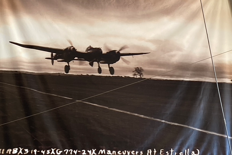 Why Estrella Warbirds Museum has a P-38 in their logo?
