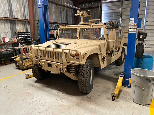 M151A1 Tactical Vehicle undergoing restoration at Estrella Warbirds Museum 