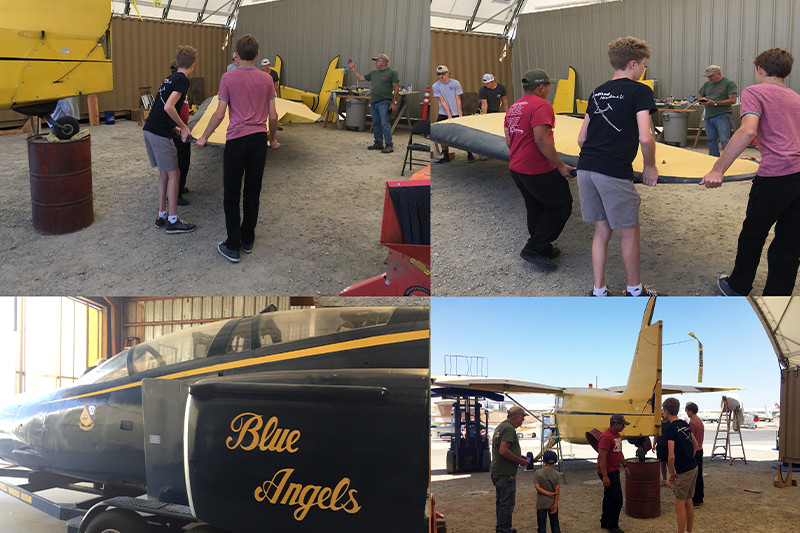 Middle High and High School Youth Group at Estrella Warbirds Museum
